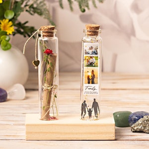 Regalo para Papá, para Mamá, Carta de amor, Regalos para el Día de la Madre, Regalo para pareja,  Message in a bottle, Set de dos botellas