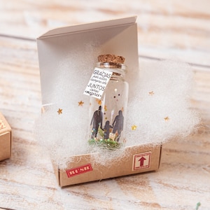Family gift Love, Gift for Dad Mom, Message in a bottle, Personalized Gift from Daughter Son, Meaningful Cute Card, Fathers Mothers Day Gift