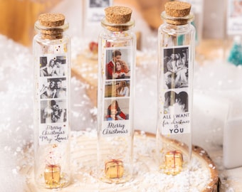 Christmas gift for boyfriend photo Gift for him, Gift for husband, Message in a bottle, Christmas box Joyeux Noël Frohe Weihnachten Present