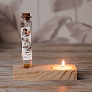Mémorial photo personnalisé, bougie commémorative pour la perte, mémoire aimante repose en paix, bougie de prière, cadeau de condoléances, cadeau en mémoire aimante