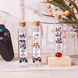 Anniversary gift for boyfriend Gift I love CHU. Anniversary Gift for Men. gift For Girldfriend. I choose You Gift for Him Pixel Heart Gaming image 4