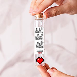 Anniversary gift for boyfriend Gift I love CHU. Anniversary Gift for Men. gift For Girldfriend. I choose You Gift for Him Pixel Heart Gaming