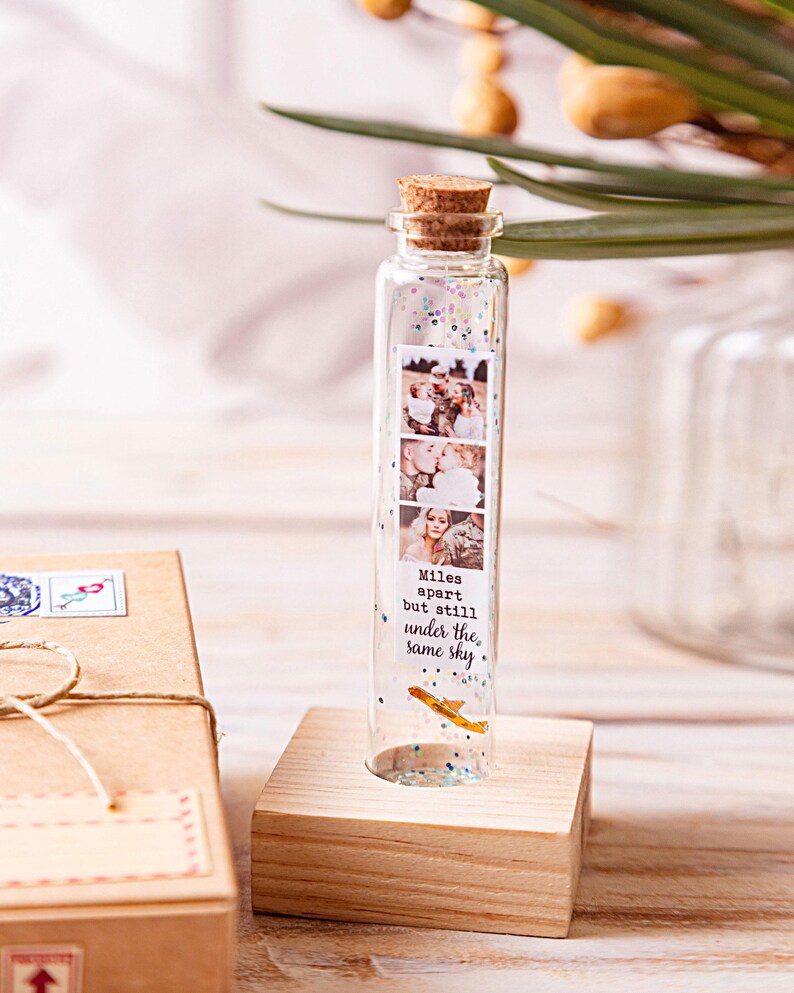 one day closer, long distance relationship gifts with photo, Thinking of you gift custom gift for boyfriend, for best friend, one day closer image 8