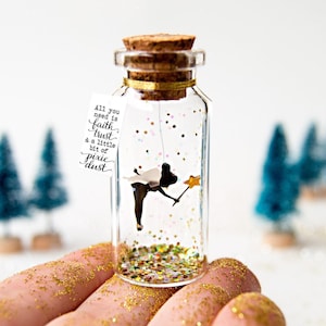 Tinkerbell gift Faith trust pixie dust gifts for her gifts for girl personalised gifts Peter pan gift Valentine&#39;s Gift holiday decor
