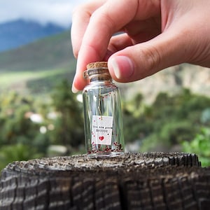 Message In A Bottle Gift Tiny Keepsake, You Are Good ENOUGH Note (5cm Glass Vial, Personalized, Handcrafted)