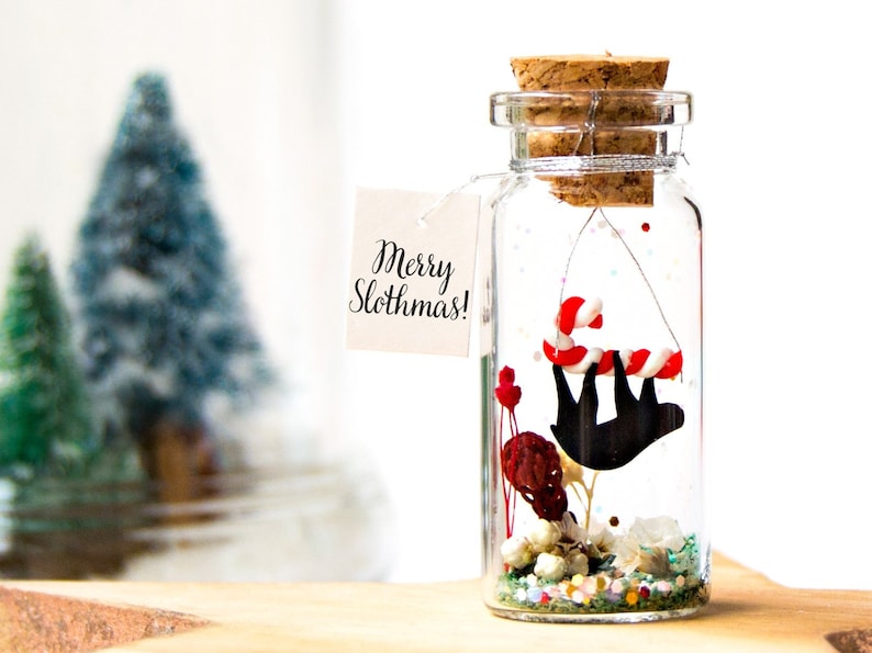 Acuarela rústico la pereza y Bebé Personalizado de tarjeta de Navidad Acuarela rústico la pereza y Bebé Personalizado de tarjeta de Navidad