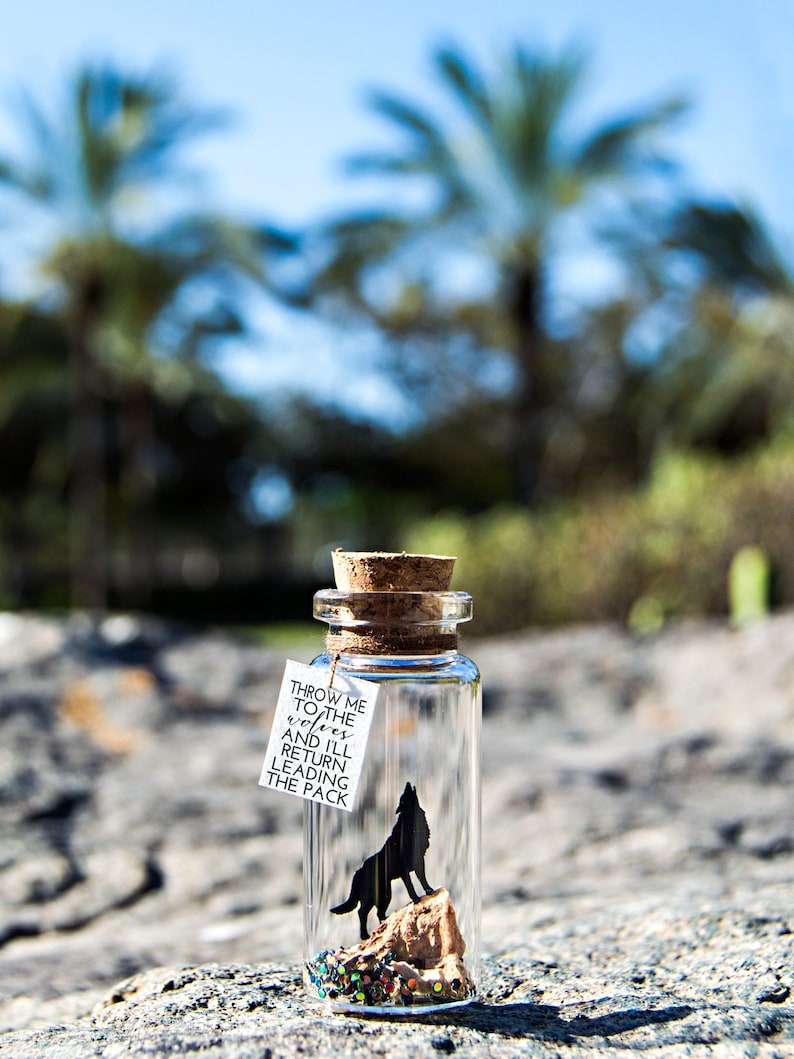 Stay Wild. wolf gift. Couple gift. Romantic gift. I love you something fierce. Wolves. GOT Gift. Valentine gift for man. Gift For Boyfriend. image 5