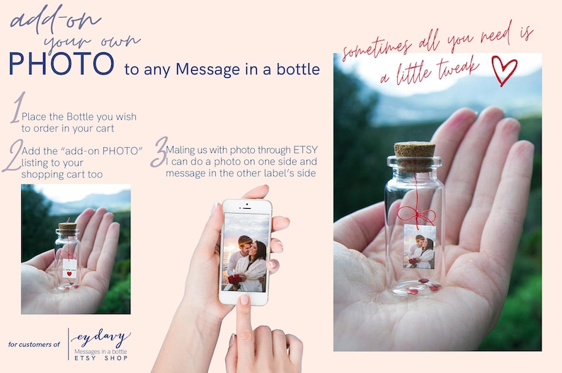 Personalized Gift for girlfriend hold the key to my heart Message in bottle. anniversary gift for Him I Love You Love card for Her Key card image 9