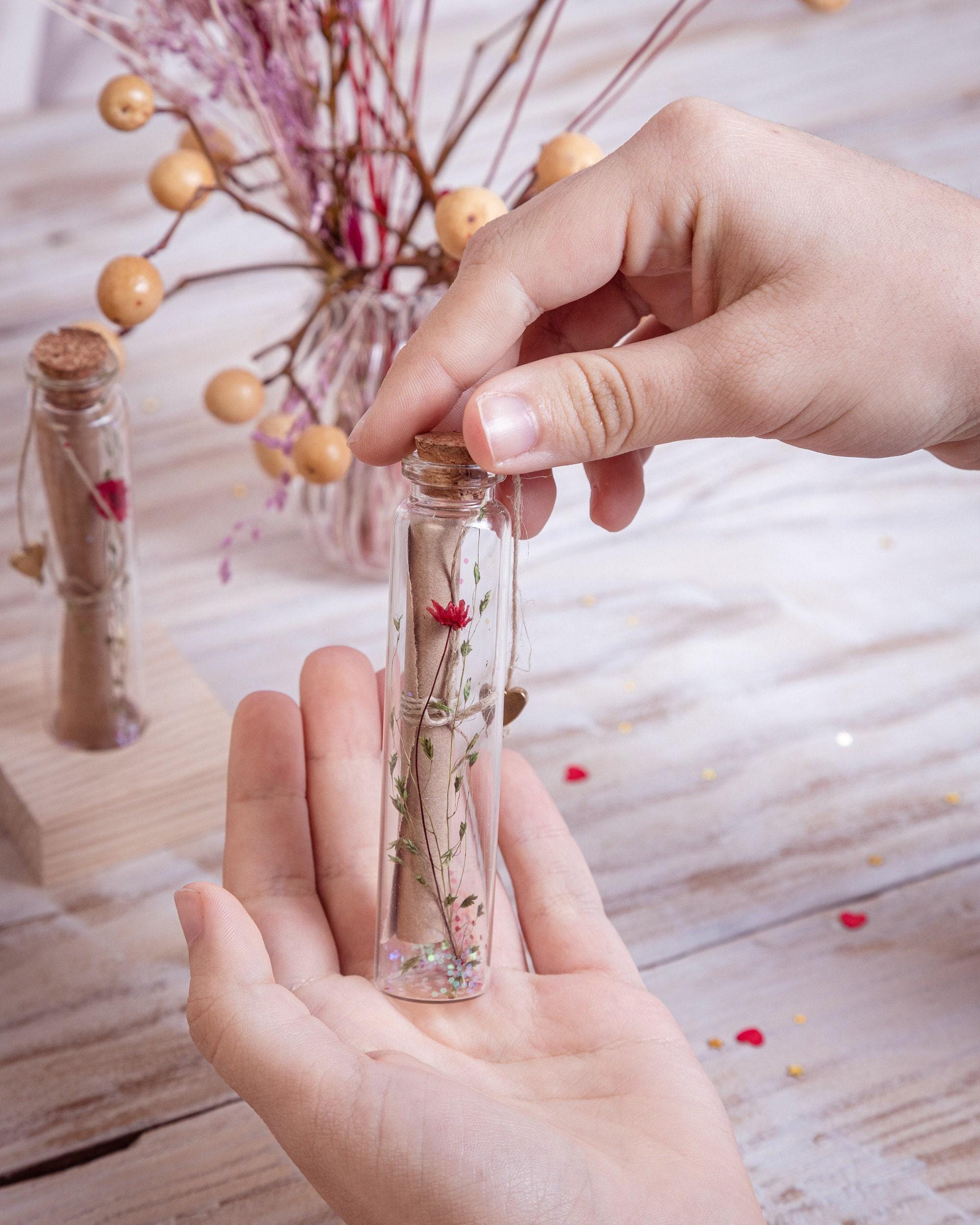 Mini Calligraphy Scroll Bottle