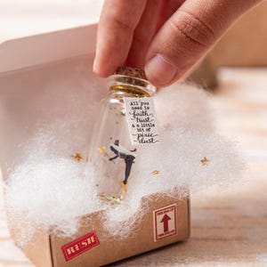 Tinkerbell gift, Faith trust pixie dust, gifts for her, gifts for girl, personalised gifts, Peter pan gift, Valentine's Gift, holiday decor.