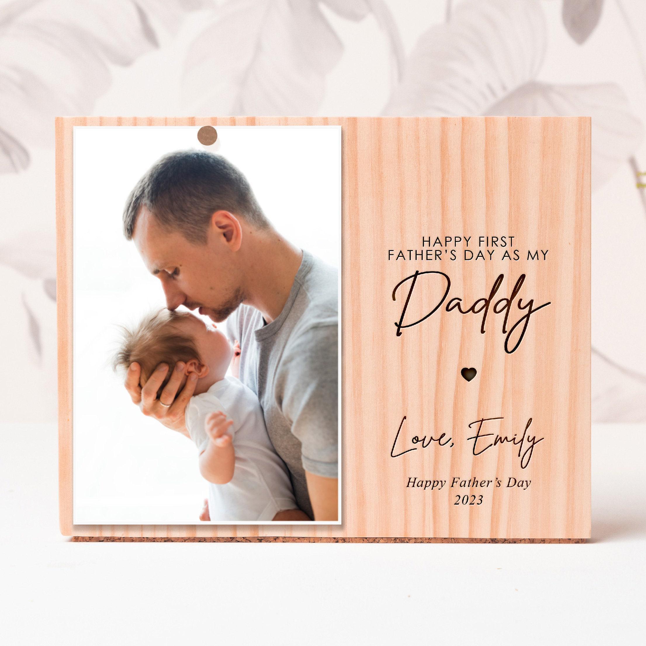 Geburtstagskarte 'Happy First Birthday As My Daddy' – New Dad Card, 12,7 X 17,8 Cm, 350 G/m² Papier