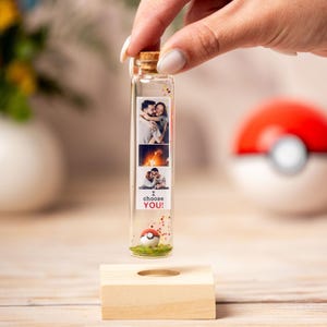 Valentine&#39;s Day Gif for Him or Her, Personalized Gift for Boyfriend with Photos, Gamer Anniversary Gift Girlfriend Birthday Love Card Ball