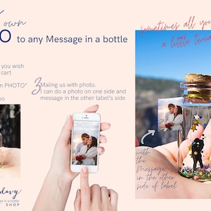 Fathers Day Gift Personalized Dad Gift from Daughter Gift from Son Meaningful Gift for Dad Father's Day Card Message in a Bottle Daddy Love image 9