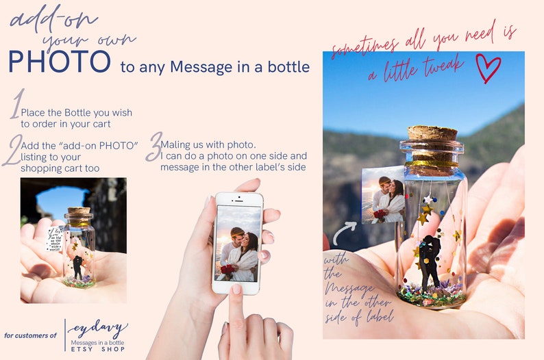 Fathers Day Gift Personalized Dad Gift from Daughter Gift from Son Meaningful Gift for Dad Father's Day Card Message in a Bottle Daddy Love image 9