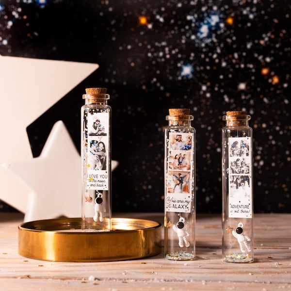 I love you To the Moon and Back Photo Gift, Glow in the Dark, Gift for Boyfriend, Father's Day Gift, Astronaut, Adventure Universe Halloween