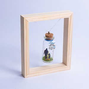 Fathers Day Gift Personalized Dad Gift from Daughter Gift from Son Meaningful Gift for Dad Father's Day Card Message in a Bottle Daddy Love image 3