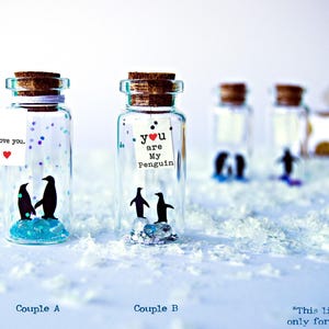 Valentines Day gift for Boyfriend Penguin Gift personalized anniversary Gifts for him gift for Girlfriend Lesbian Gift I love you gift Card