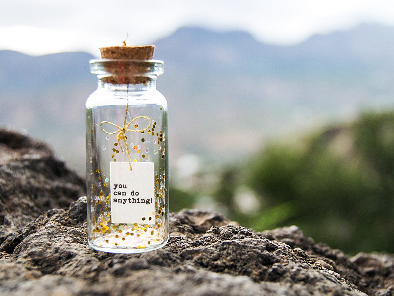 You Can Do Anything Tiny Message In A Bottle Miniatures Etsy