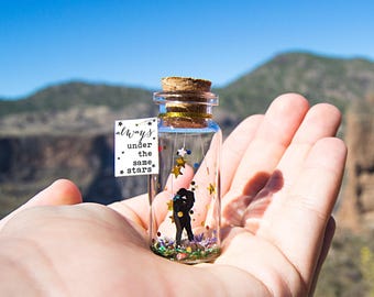 Valentine’s Day gifts for him Long Distance Gift for Boyfriend Relationship Gift for Girlfriend Anniversary gift for Him Message bottle
