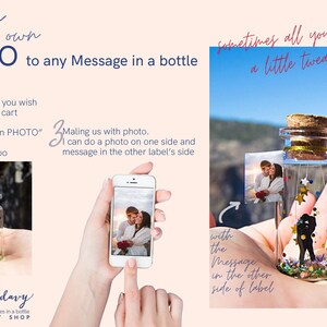 long distance relationship gift for boyfriend Always under the same Sky Deployment Miles apart Army wife Military Card Message in a bottle immagine 9