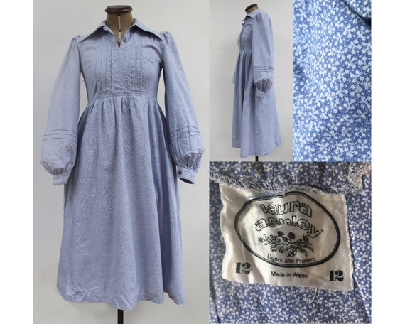 1970s Laura Ashley Made in Wales midi dress, dagger c… - Gem