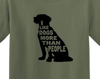 Dog T-Shirt, I Like Dogs More Than People, Dog Shirt, Dog Hoodie, Dog Sweatshirt, Dog Lover, Funny Dog Gift