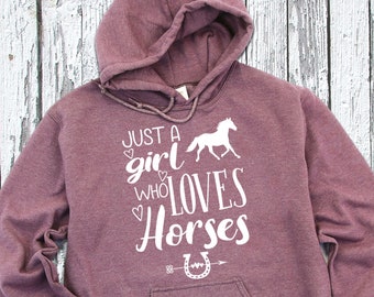 girls horse hoodies