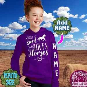 horse girl hoodie