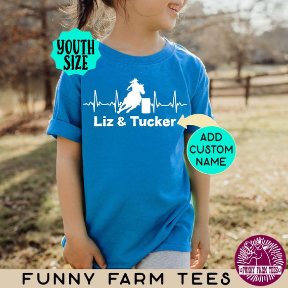 Custom Barrel Racing Shirts I Love Barrel Racing T Shirt I Heart