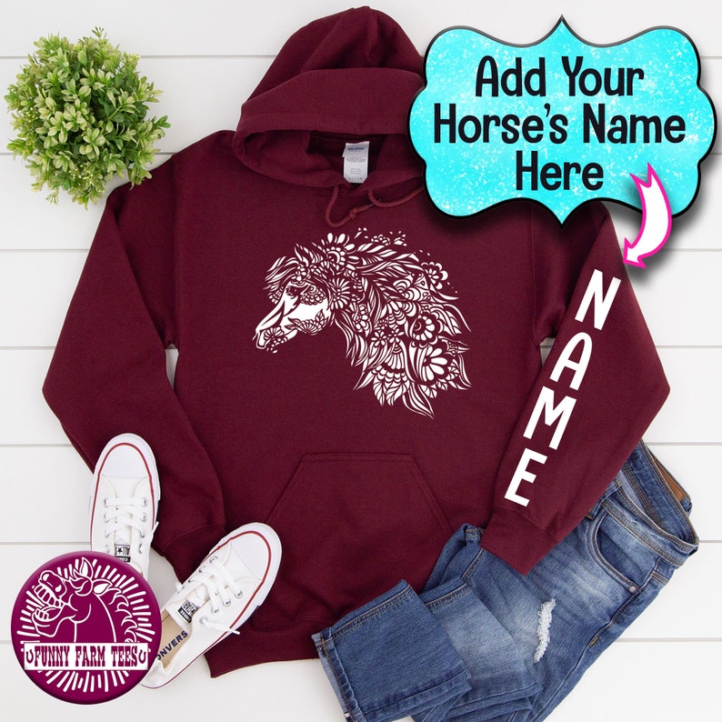 HORSE NAME TShirt PERSONALIZED Horse TShirt Custom Horse Etsy