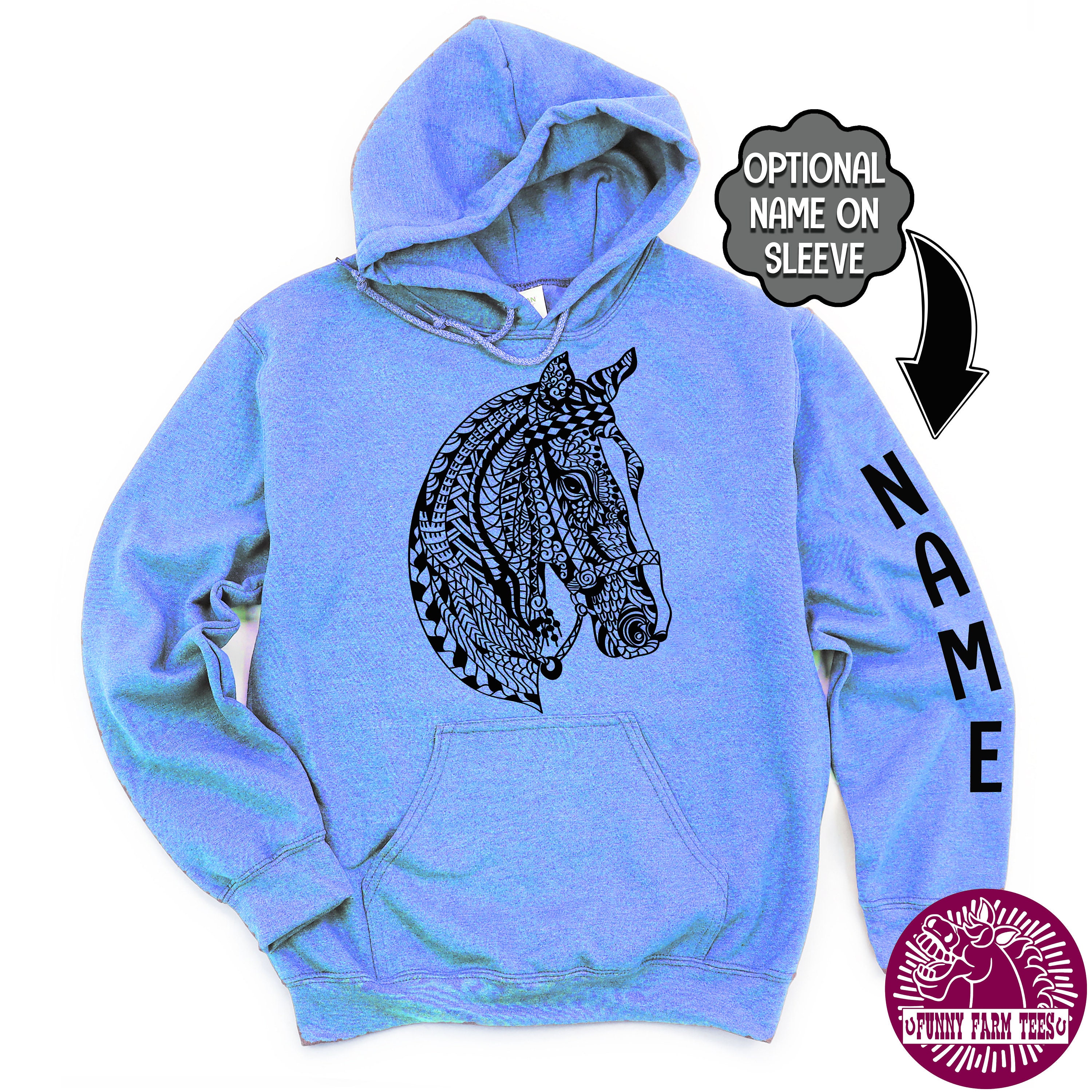 Personalized Horse Sweatshirt Custom Horse Hoodie Horse Etsy Canada