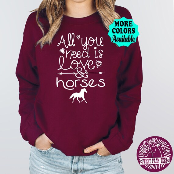 Horse lovers deals sweatshirts