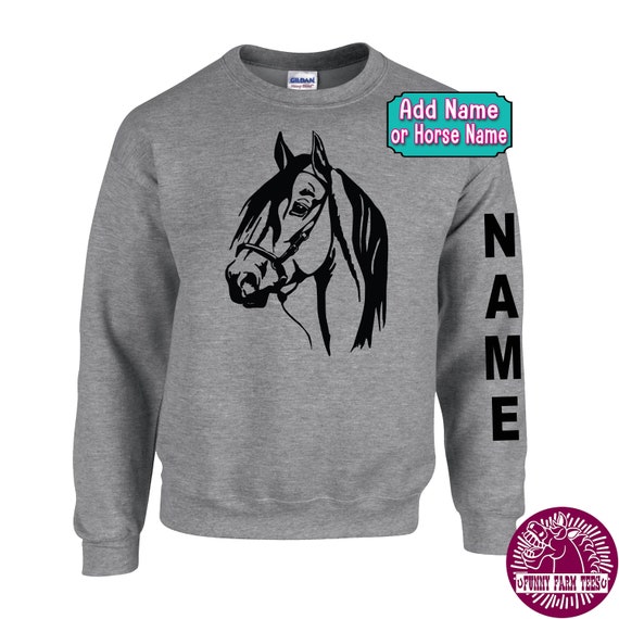 Head Up and Heels Down Horse Riding Mens Printed Hooded Sweatshirt Sweater 