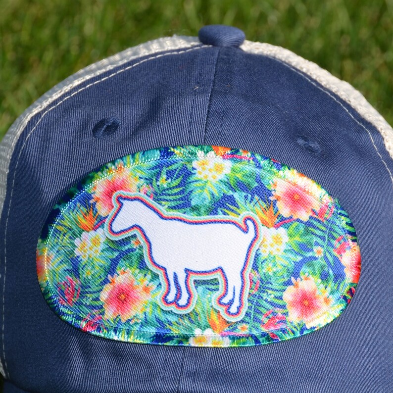 Goat Girl Goat Gift Goat Teen Trucker Cap Floral Goat Goat Lady Hippie Goat Hat Boho Goat Hat Goat Baseball Hat Goat Hat Goat Mom