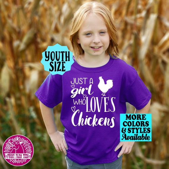 Just A Girl Who Loves Chickens T Shirt Chicken Lover Farm Just A Girl Who Loves Chickens T Shirt Chicken Lover Farm