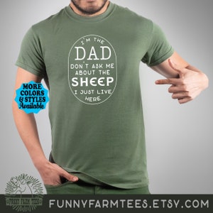 Funny Sheep Hoodie, I'm The DAD Don't Ask Me About The Sheep I Just Live Here, Sheep Dad Sweatshirt, Farm, Farmer, Farming, Sheep Gift image 4
