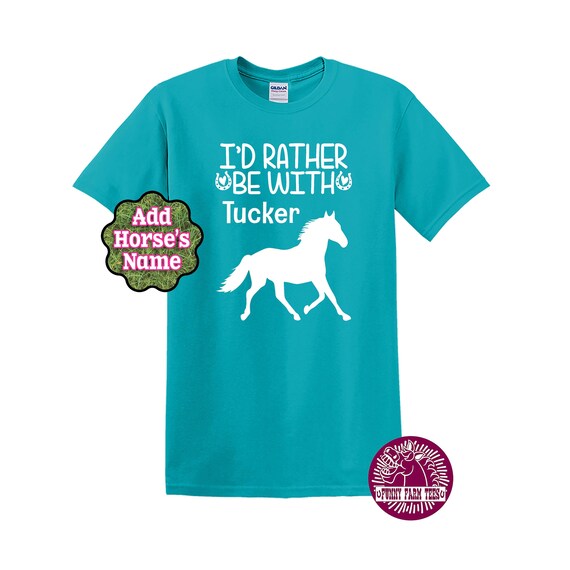 Personalized Horse T-Shirt, Equestrian Gift, Horse Lover Shirt