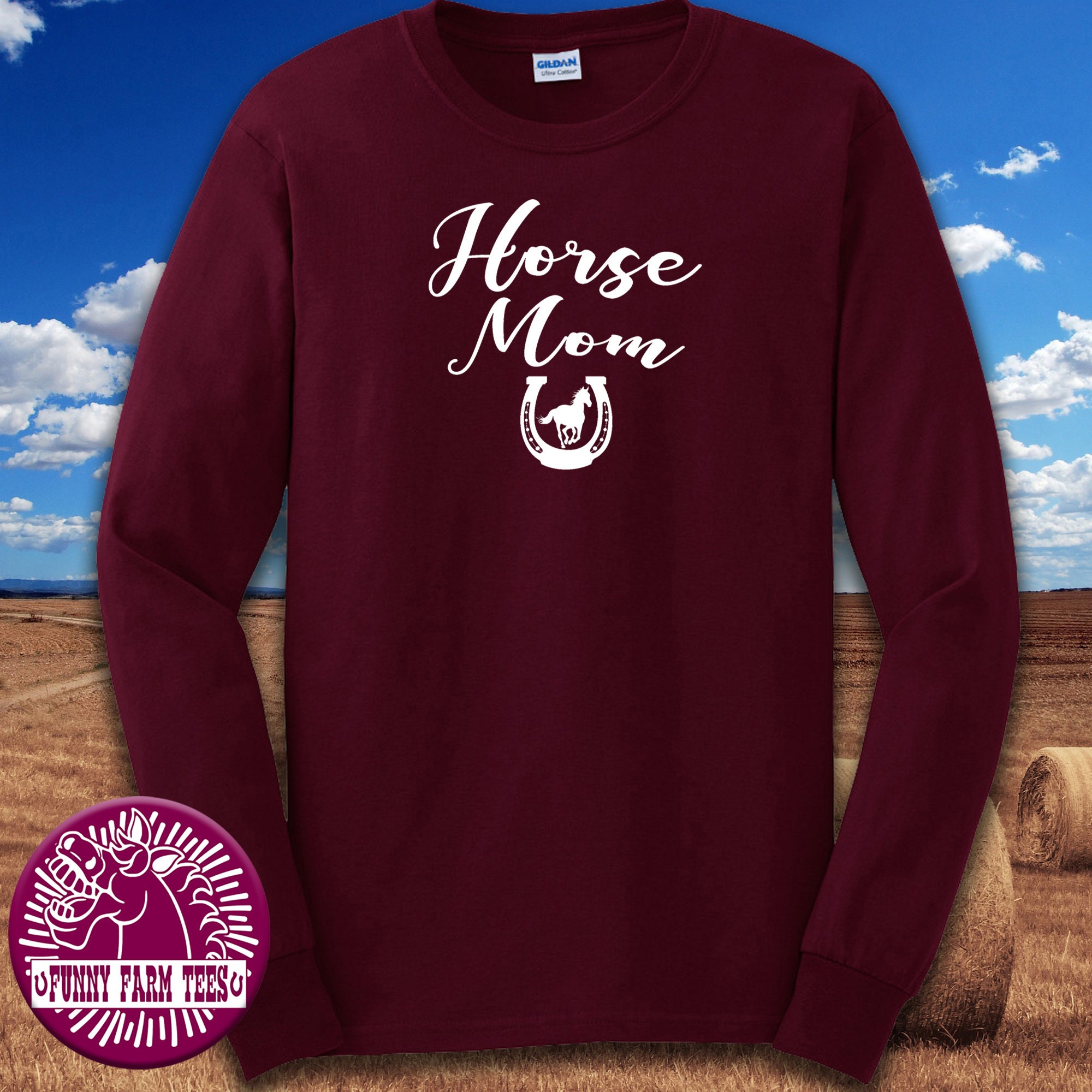 Horse Mom Horse Mom Tshirt Horse Mom Hoodie Horse Mom Etsy