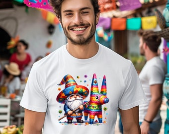 Mexican Gnome Piñata Cinco De Mayo Shirt, Mexican Fiesta Shirt Mexican Festival