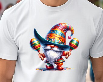 Mexican Gnome Maracas Cinco De Mayo Shirt, Mexican Fiesta Shirt Mexican Festival