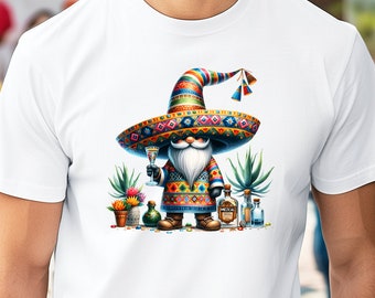 Mexican Gnome Sombrero Cinco De Mayo Shirt, Mexican Fiesta Shirt Mexican Festival