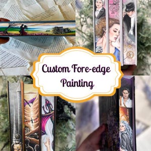 Custom Fore-Edge Painting | Hand-Painted Book Edges | Personalized Book Art | Unique Book Gift