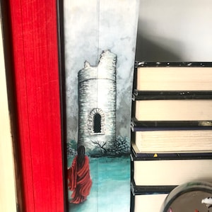 Hecho a pedido **Pintura de borde delantero duología Una ventana oscura y dos coronas retorcidas