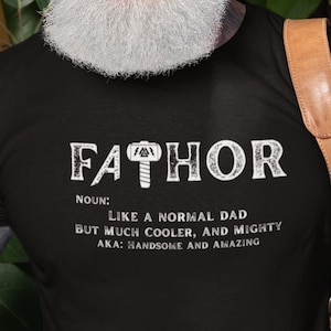 FATHOR Viking Tshirt, Mjolnir T-Shirt, Thor Viking Tee, Fathers Day Gifts, Norse Mythology, Cool Odin Dad Shirt, Valhalla, Thors Hammer