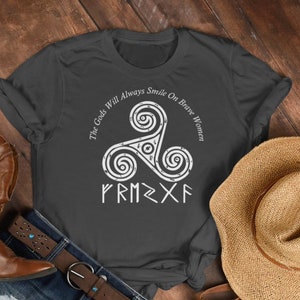 Viking Shieldmaiden T-Shirt, Norse Streetwear Women's Tee