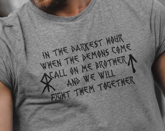 Viking T-Shirt, Valhalla Warrior Tee, Norse Mythology Shirt