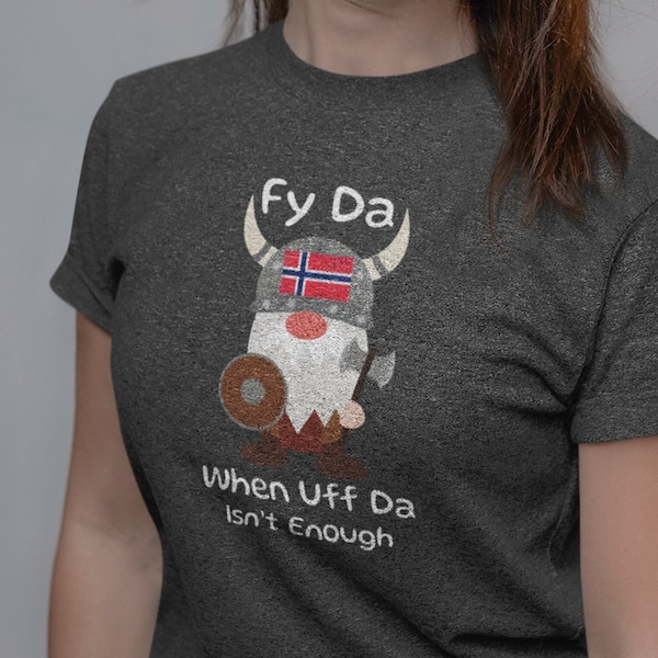 Uff Da Norway Flag Shirt, Norge Tshirt, Fy Da T Shirt, Norwegian American, Norwegian Distressed Flag, Norway Gifts, Unique Gifts