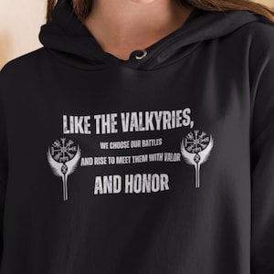 Valknut Viking Hoodie, Norse Gods Sweatshirt