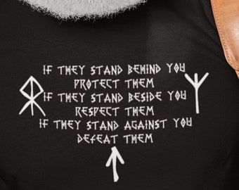 Viking Tshirt, Runes, Valknut Shirt, Viking Gifts, Norse Mythology, Odin Shirt, Norse Mythology, Valhalla, Runes, Pagan Tshirt, Empowered