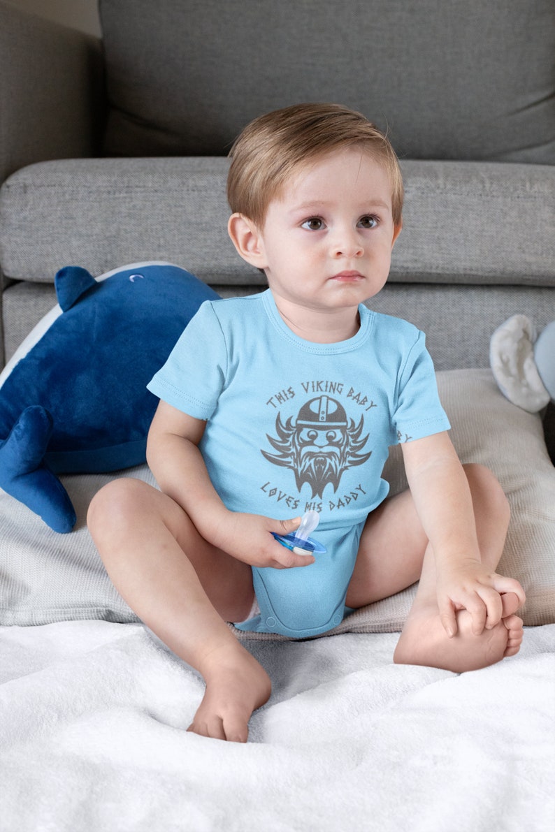 Baby Loves Pappa Baby Viking loves his Mamma Loves Papa and Mama Viking Baby Onesie Viking Gifts Viking Baby gifts,